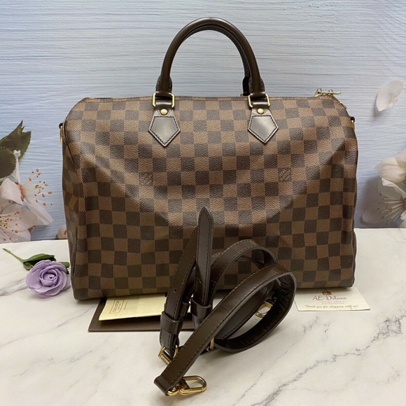 Speedy 35 Banduoulier Damier Ebene Bag (SP4103) - Picture 2 of 12